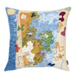 Jacquard pillow Afterimage Woman in the window