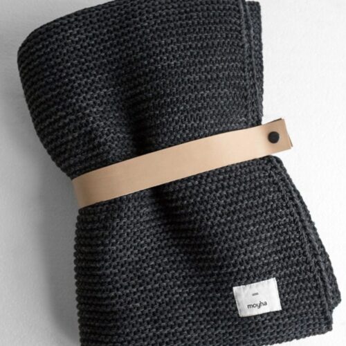 Cozy blanket MOYHA Anthracite 130x180cm