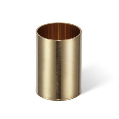 Round bathroom cup gold matte Decor Walther Club Gold Matt