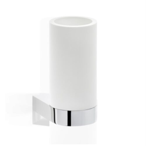 Wall bathroom cup Century Chrome White Decor Walther