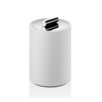 Cosmetic container White S Chrome Stone Decor Walther