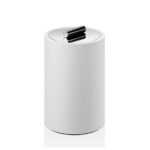 Cosmetic container White L Chrome Stone Decor Walther