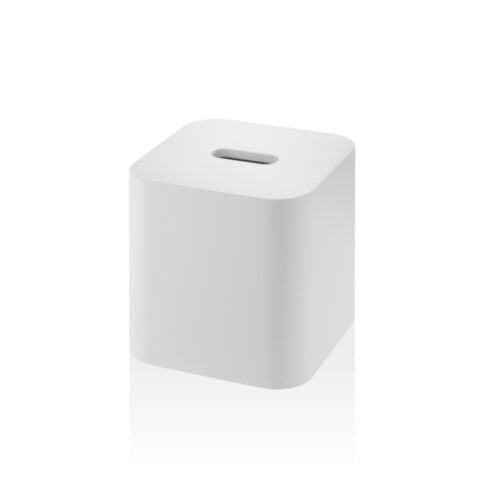 White Stone Decor Walther Tissue Container