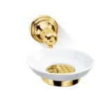 Wall round wall soap dish Gold Classic Decor Walther