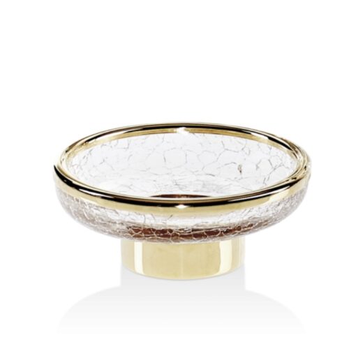 Round Crack Gold Decor Walther soap dish