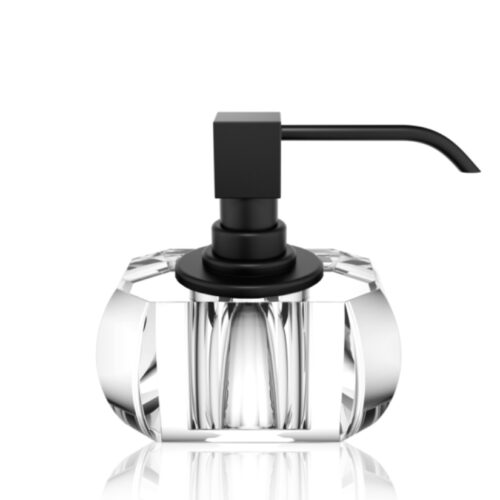Kristall Clear/Black Decor Walther soap dispenser