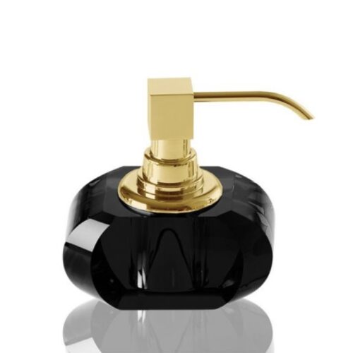 Soap dispenser anthracite Kristall Anthracite / Gold Decor Walther