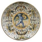 Decorative plate with Cupid Majolica Nieborów